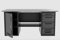 Верстак двухтумбовый дверь/4 ящиков, серый 1800*700 Garopt, GT1800DY4.grey