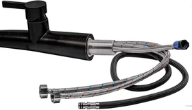 Смеситель для кухни Профсан ПСМ-301-9 STEEL Черный/бронза