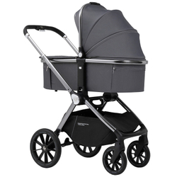 Детская коляска Sweet Baby Verde Silver 3 в 1 Dark Grey