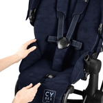 Коляска Cybex Priam IV Fashion Collections Rebellious Luxury Denim Blue 2 в 1 Rosegold