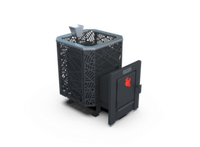 Банная печь Душа- 15 Сетка Модерн Закрытая Каменка 8мм