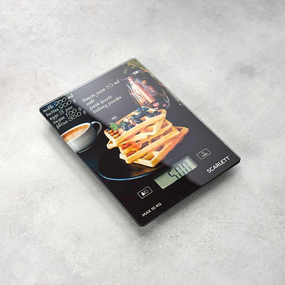 Весы кухонные SCARLETT SC-KS57P75 вафли