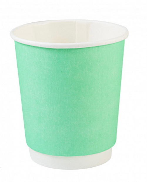Стакан бум. 250мл "Мята" 2-х слойный (IP400 шт /20 шт/ 20 уп)