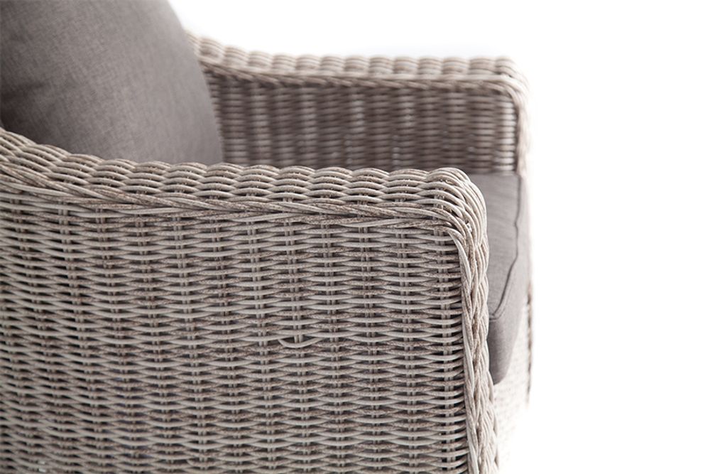 "Кон Панна" кресло из искусственного ротанга, цвет бежевый