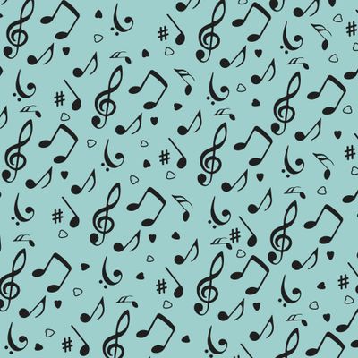 Музыка. Ноты. Музыкальный, яркий, нотный принт