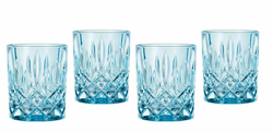 NOBLESSE - Набор низких стаканов 4 шт., голубой, 295мл h=102мм d=82мм