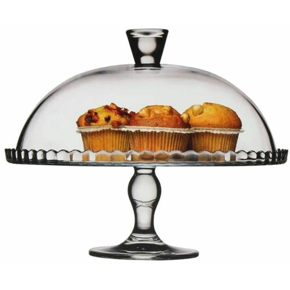 Подставка для торта 32 см h26 см со стеклянной крышкой d 30 см Патиссери Pasabahce