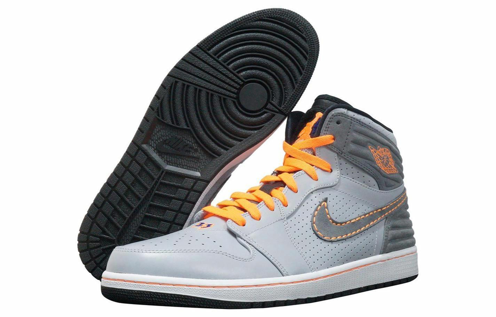 Кроссовки Jordan Air Jordan 1 Retro 93 Wolf Grey Orange