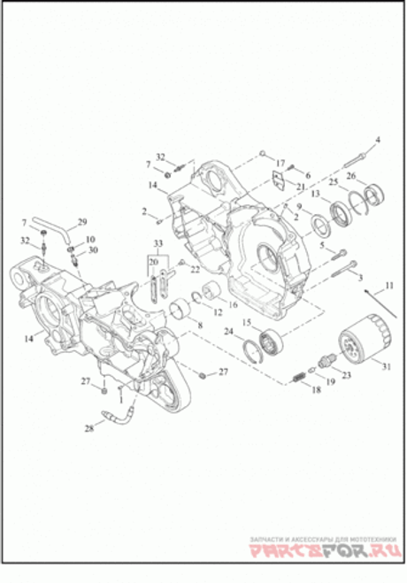 ФИЛЬТР МАСЛЯНЫЙ SPORTSTER HF170 (63805-80A)