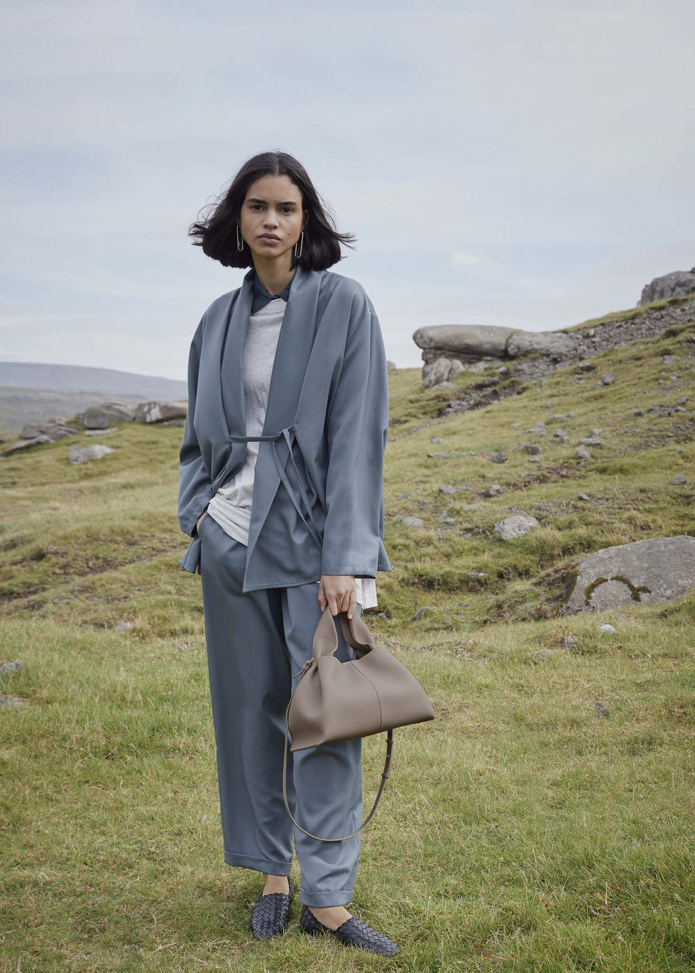 Сумка Polene Numero Neuf EDITION TEXTURED TAUPE