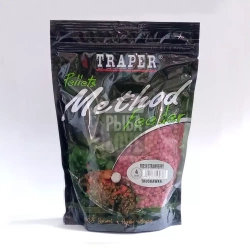 Пеллетс для прикормки Traper Method Feeder Strawberry (Клубника) 4мм 500г