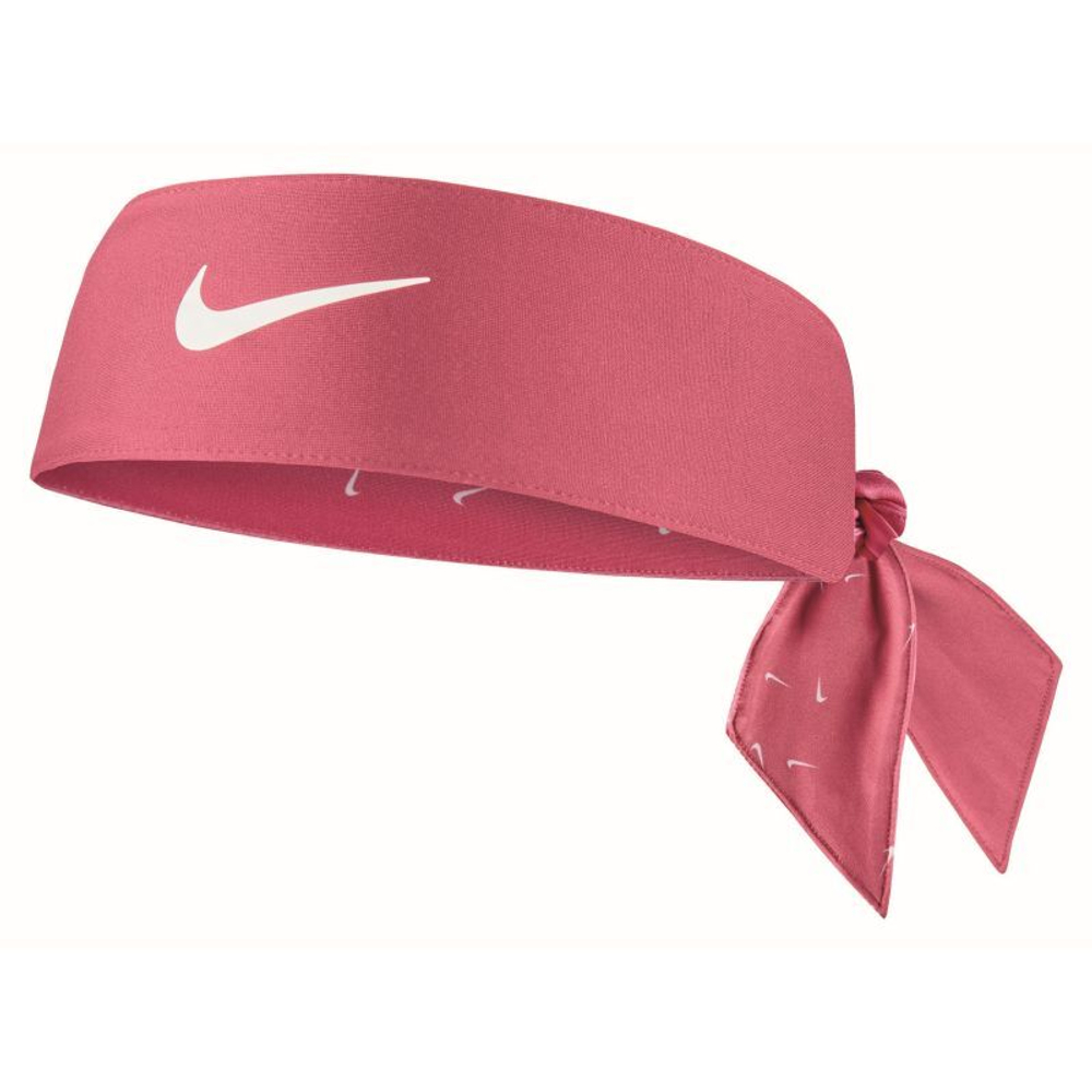 Бандана теннисная Nike Dri-Fit Head Tie 4.0 - archaeo pink/white/white -  купить по выгодной цене | Теннисный магазин tennis-store.ru
