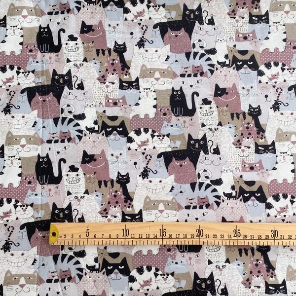 ЧЕШИРСКИЕ КОТЫ, 100% хлопок, Handmade Fabrics 2