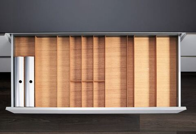 КОМПЛЕКТ лоток + держатели для фольги и для ножей ФайнЛайн Линик, 1000-1200, ДУБ натуральный