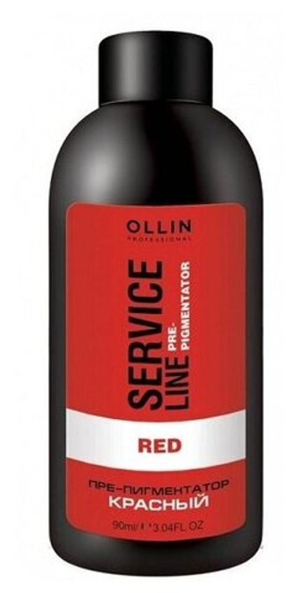 OLLIN SERVICE LINE Флюид-препигментатор красный 90мл/ Red Fluid-Pre-Color