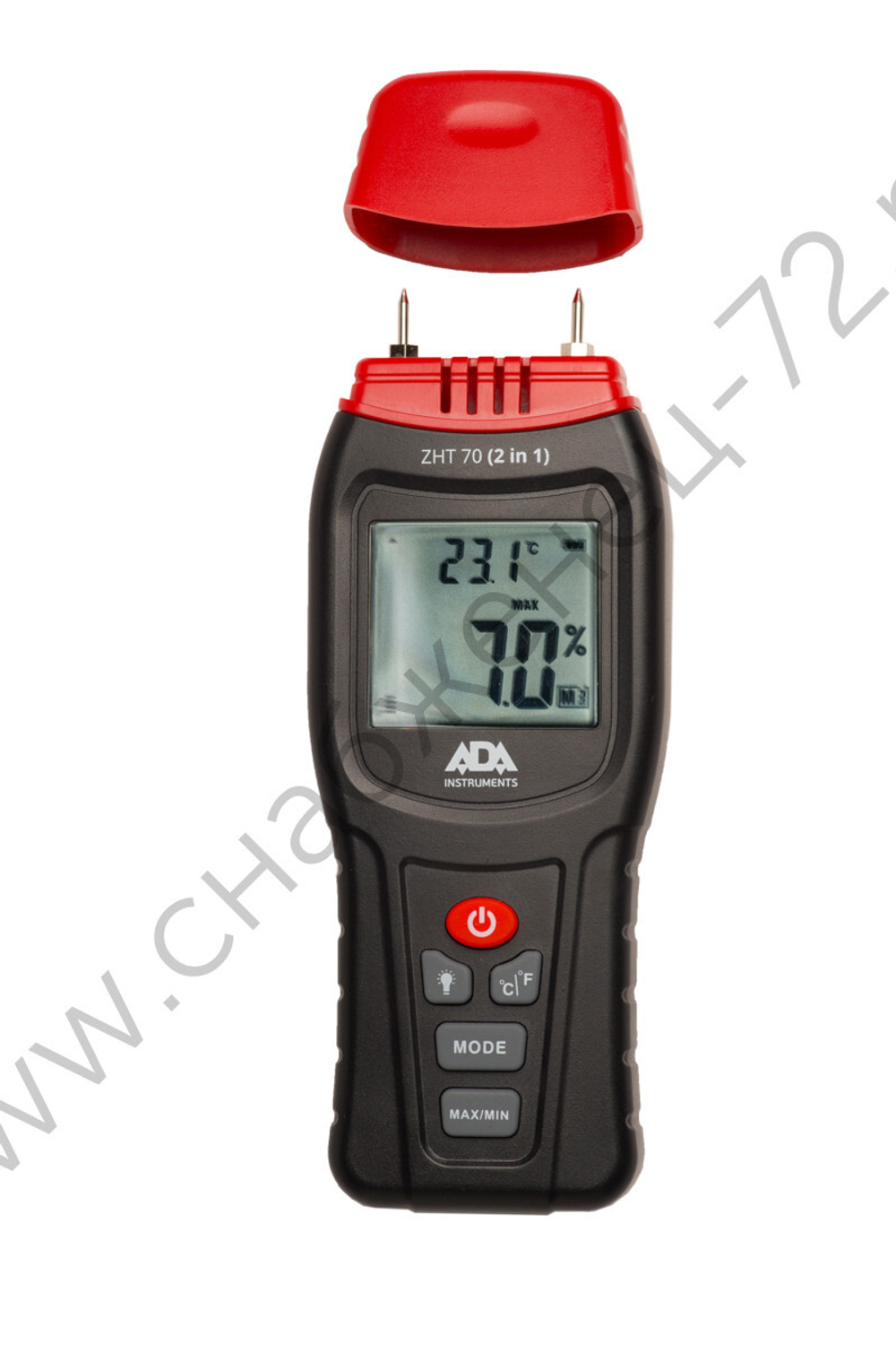 Измеритель влажности и температуры контактный ADA ZHT 70 (2 in 1) (древесина, строительные материалы, температура воздуха)