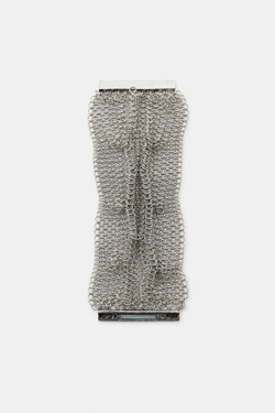 ZARA ШИРОКИЙ МЕТАЛЛИЧЕСКИЙ БРАСЛЕТ, СЕРЕБРИСТЫЙ