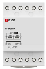 Трансформатор звонковый понижающий EKF bt-230/30va