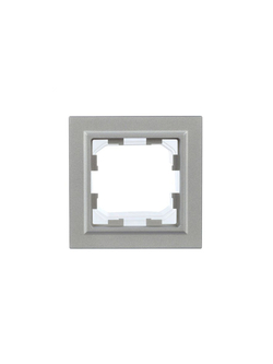 Рамка 1-м IP44 BRITE РУ-1-БрА-44 алюм. IEK BR-M12-44-K47