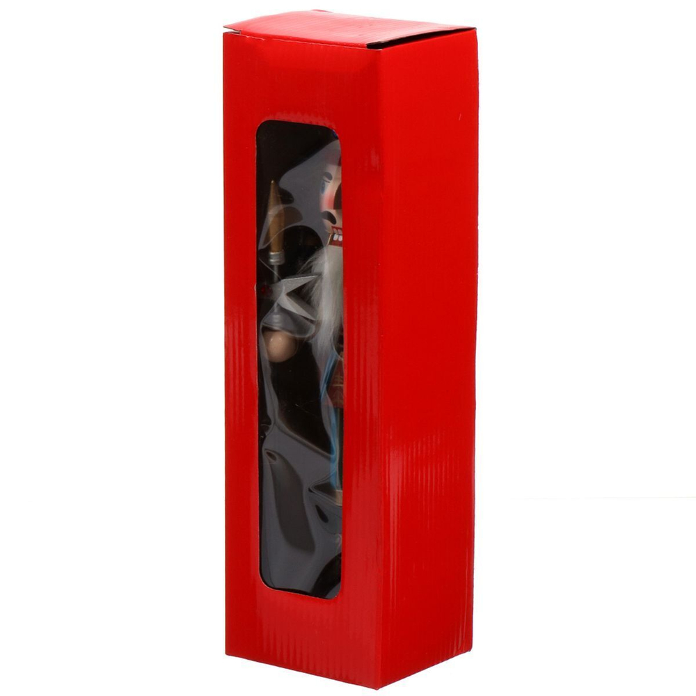 Фигурка декоративная дерево, Щелкунчик 4, 30 см, на подставке, AI-0807019