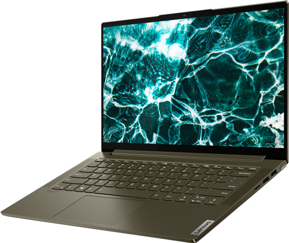 Ультрабук Lenovo Yoga Slim7 14ITL05 Core i5 1135G7 8Gb SSD512Gb Intel Iris Xe graphics 14" IPS FHD (1920x1080) noOS d.green WiFi BT Cam 82A300DWRK