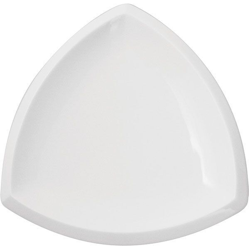 Тарелка «Кунстверк» треугольная;фарфор;,L=18,B=18см;белый (Цвет: белый)