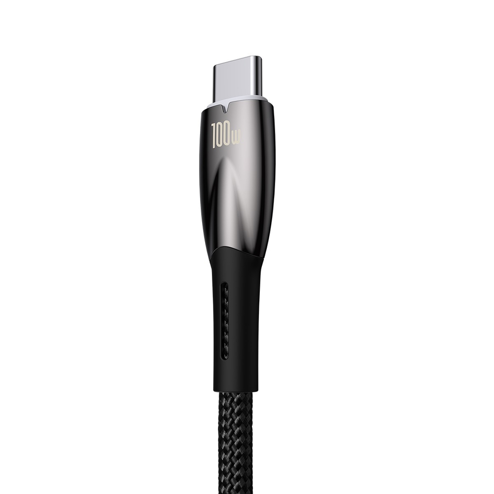 Type-C Кабель Baseus Glimmer Series Fast Charging Data Cable USB to Type-C 100W - Black