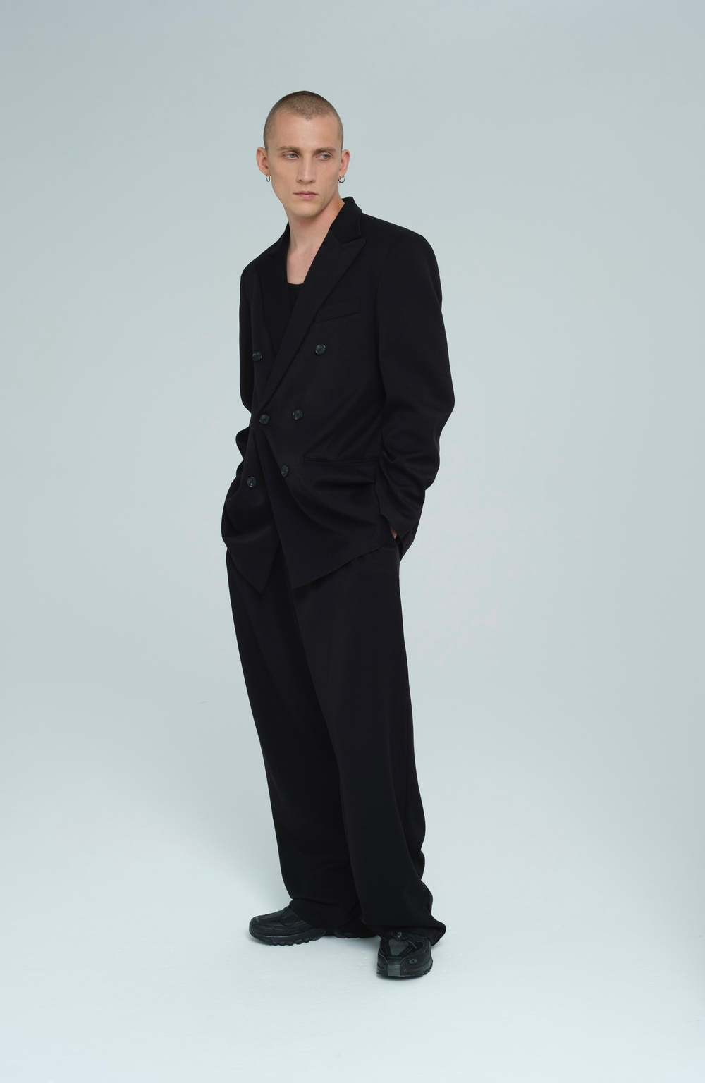 Пиджак двубортный | black