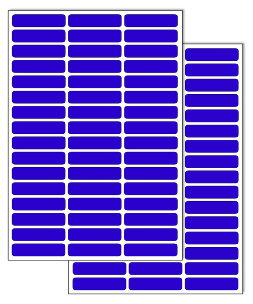 Синие виниловые наклейки для маркировки Policomprint М13, 42х10 мм. 96 шт. Глянец.