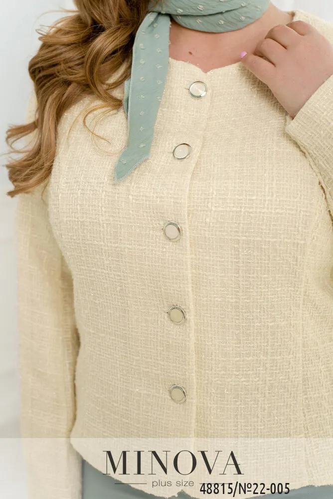 Пиджак 22-005-Молочный Minova