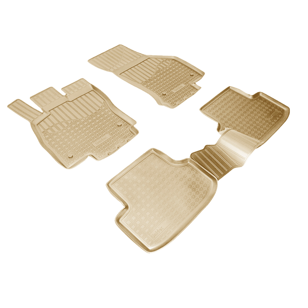 Ковры в салон Norplast/Unidec для Seat Leon в кузове 5F1 (2012-), Бежевый, 5 дверей, арт.NPA11-C80-360-B