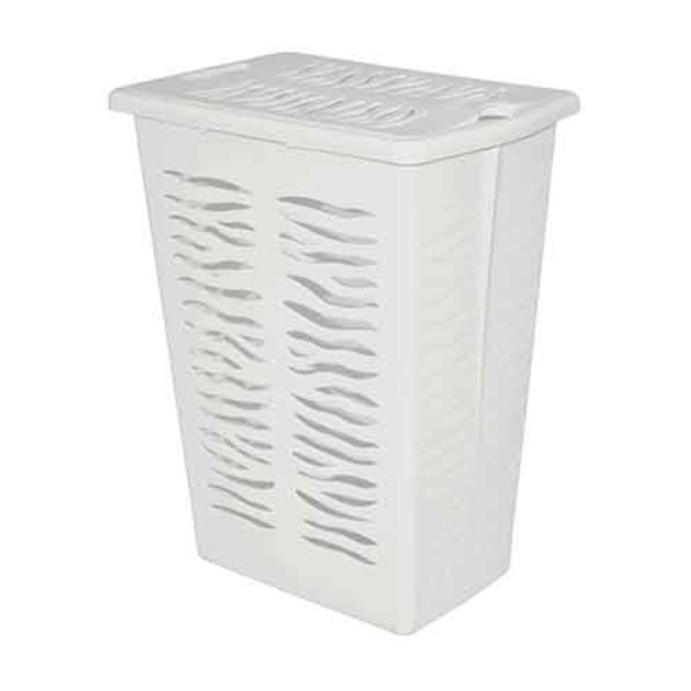 Корзина для белья "Rambai" 30л, 377х261х492 мм (светло-серый)