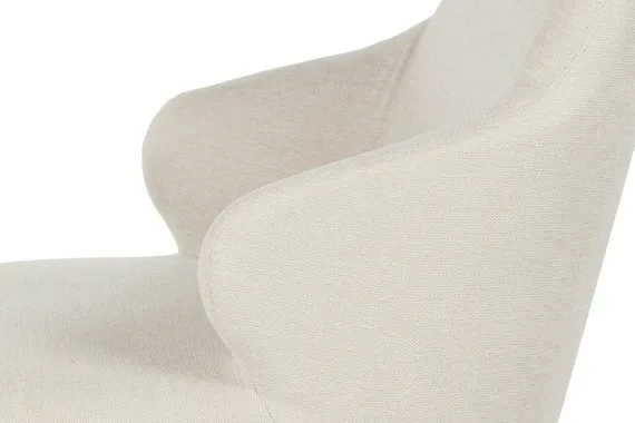 Кресло Malva с высокой спинкой, бежево-серое