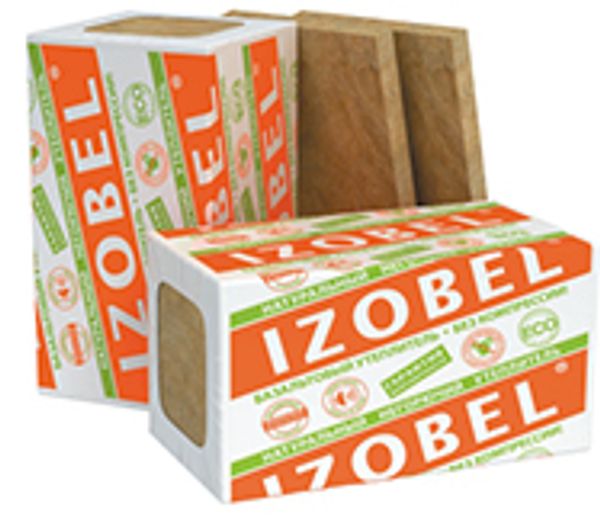 Утеплитель IZOVOL IZOBEL Л-25 1200x600x50/100 каменная вата