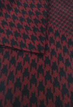 Шарф Ш520-07/16 черный/бордовый