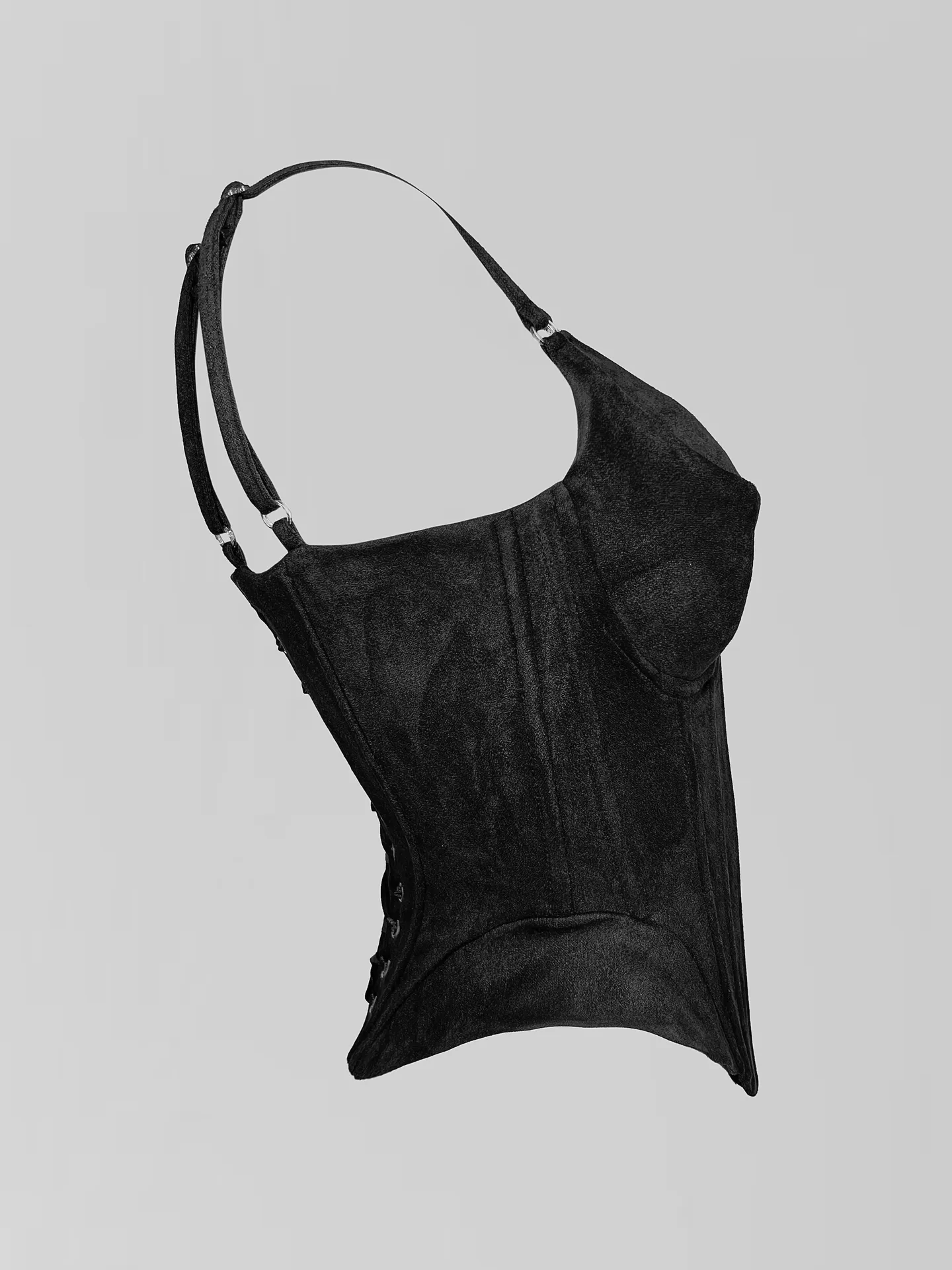 Корсет Agdali Brand замшевый однотонный с двойными лямками