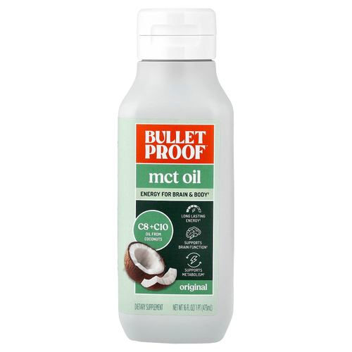 BulletProof, масло MCT, оригинальное, 473 мл (16 жидк. унций)