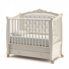 Детская кроватка с продольным маятником Гандылян Жанетт new Ваниль