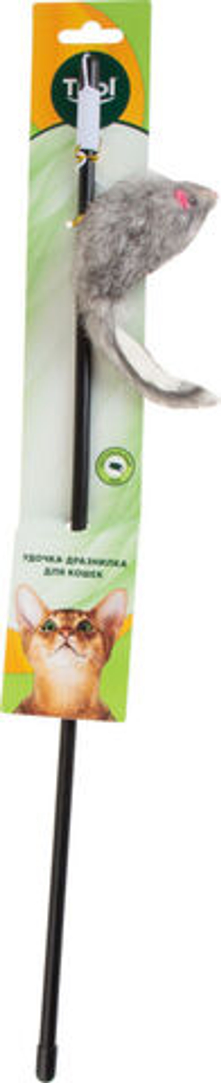 Игрушка-дразнилка для кошек "Серая мышка", 70/500мм, Triol
