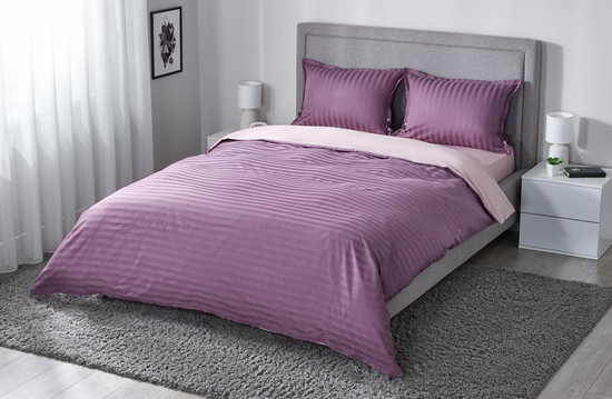 Комплект постельного белья ESTUDI BLANCO Isidora 2 спальный, Сатин 175х215 см, 2 спальный