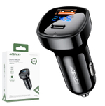 Автомобильный адаптер питания ACEFAST B4 1 USB + USB-C 66W (черный)