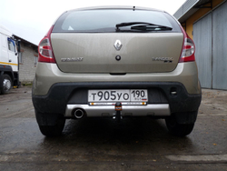 Фаркоп для Renault Sandero (2014-) (без электрики) (паспорт и сертификат) AvtoS.RN11