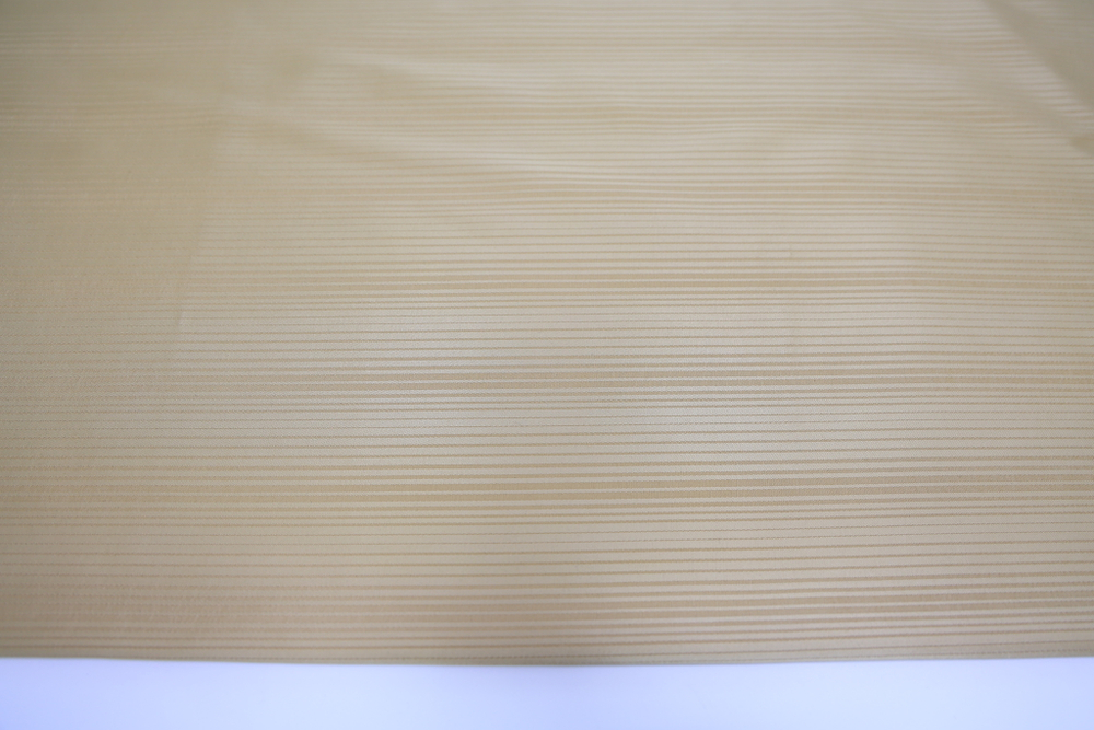 Сатин стрейч полоска бежевый