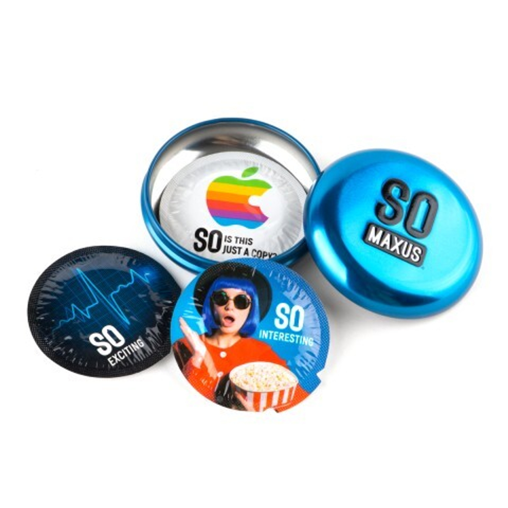 Презерватив "MAXUS" CLASSIC №3 (классические) в железном кейсе