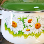 Кастрюля 5,5л коническая "Ромашки лето"