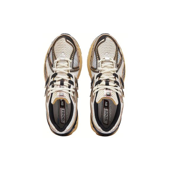 New Balance NB 1906R Бежевые кроссовки Низки Черно-серебристые Унисекс