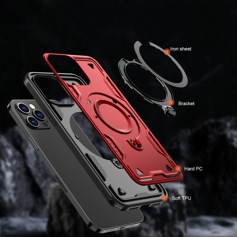 Чехол Magneto Case с кольцом для iPhone 12/12 Pro