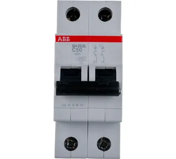 Автомат ABB SH202L 2П 50А-С 4,5кА 37487