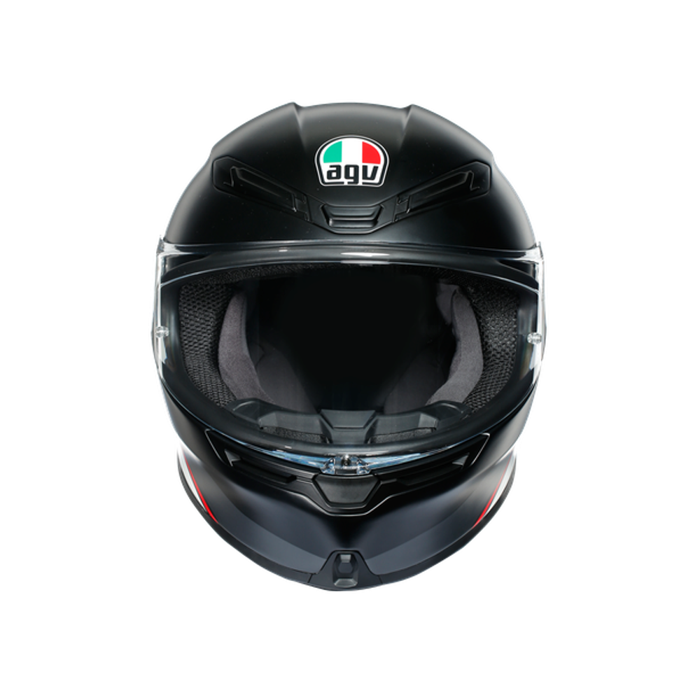 AGV K6 MINIMAL PURE MATT Black/White/Red