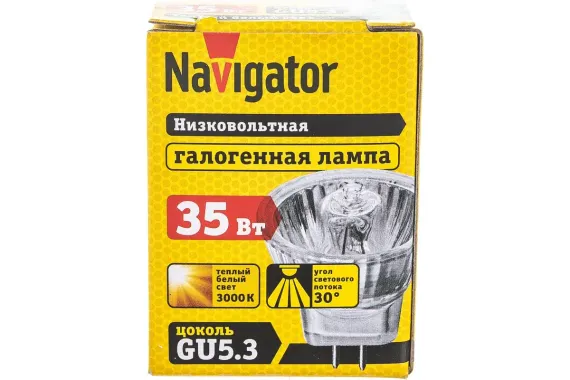 Лампа галогенная Navigator 220V MR11 GU5.3 35W 13085